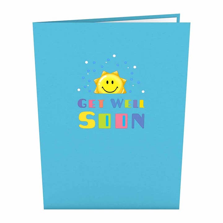 Lovepop Cards - Wholesale Get Well Card - Get Well Soon Balloons 5''x7'' Card, Pop-Up Cards