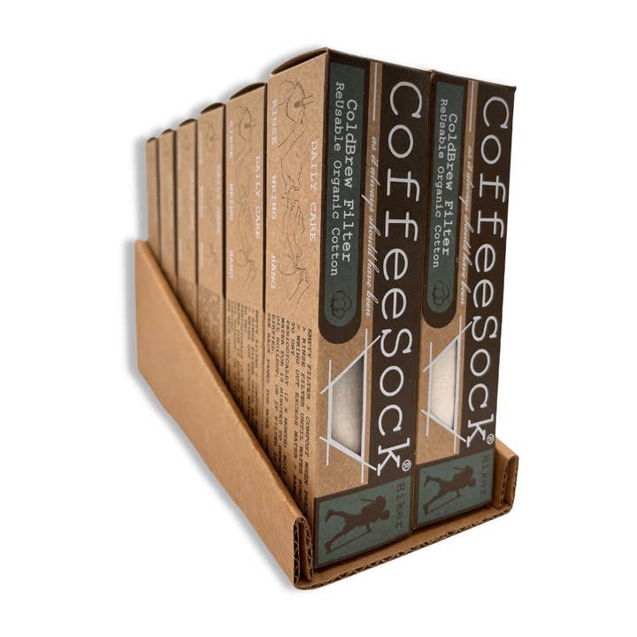 CoffeeSock - Wholesale Coffee filter - Reusable Organic Cotton ColdBrew Coffee Filter- Hiker3