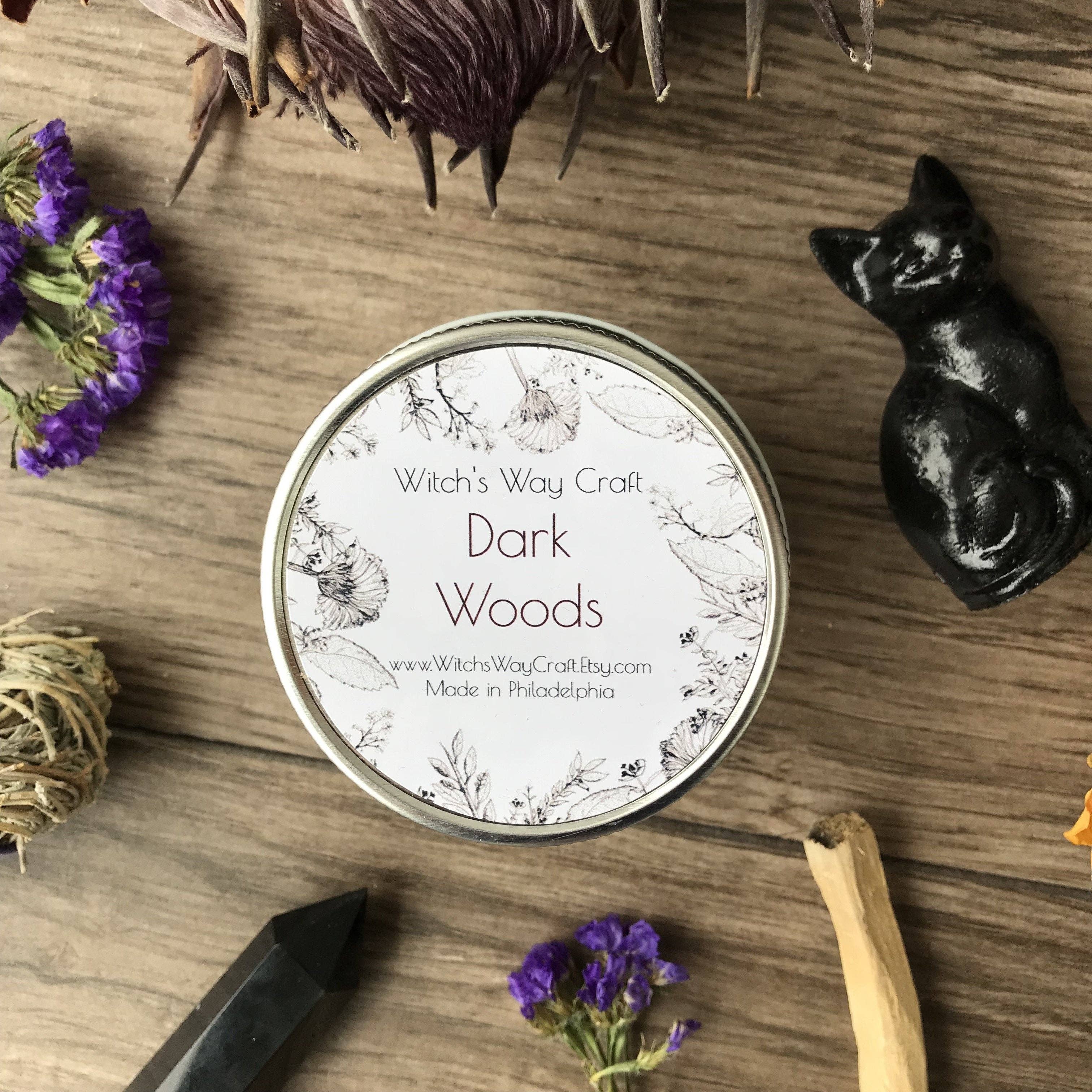 Witch's Way Craft - Wholesale Jar/Filled Candle - Dark Woods - Scented Soy Candle0