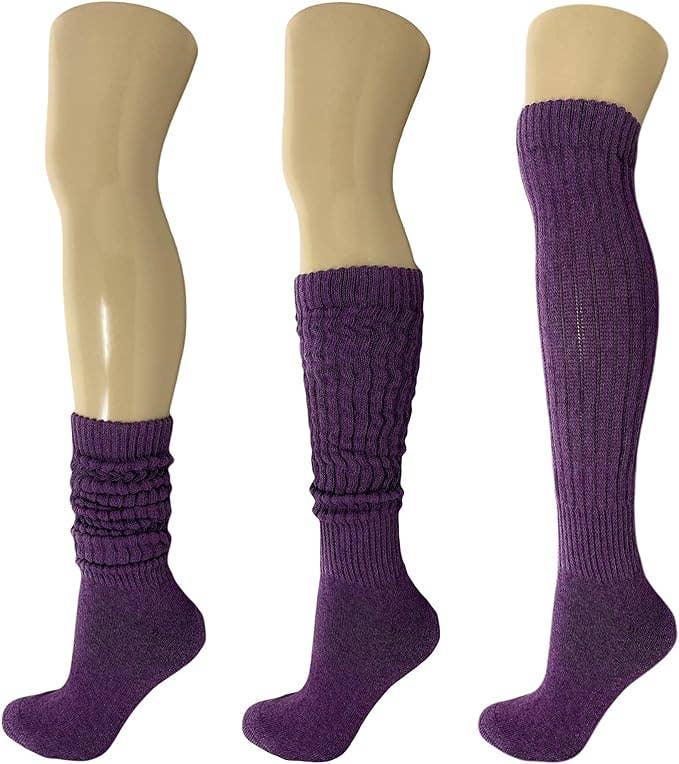 Mars Outlet Store LLC - Wholesale Socks - Women's - Cotton Slouch Boot Socks for Women Shoe Size 5 to 10 3 Pairs24