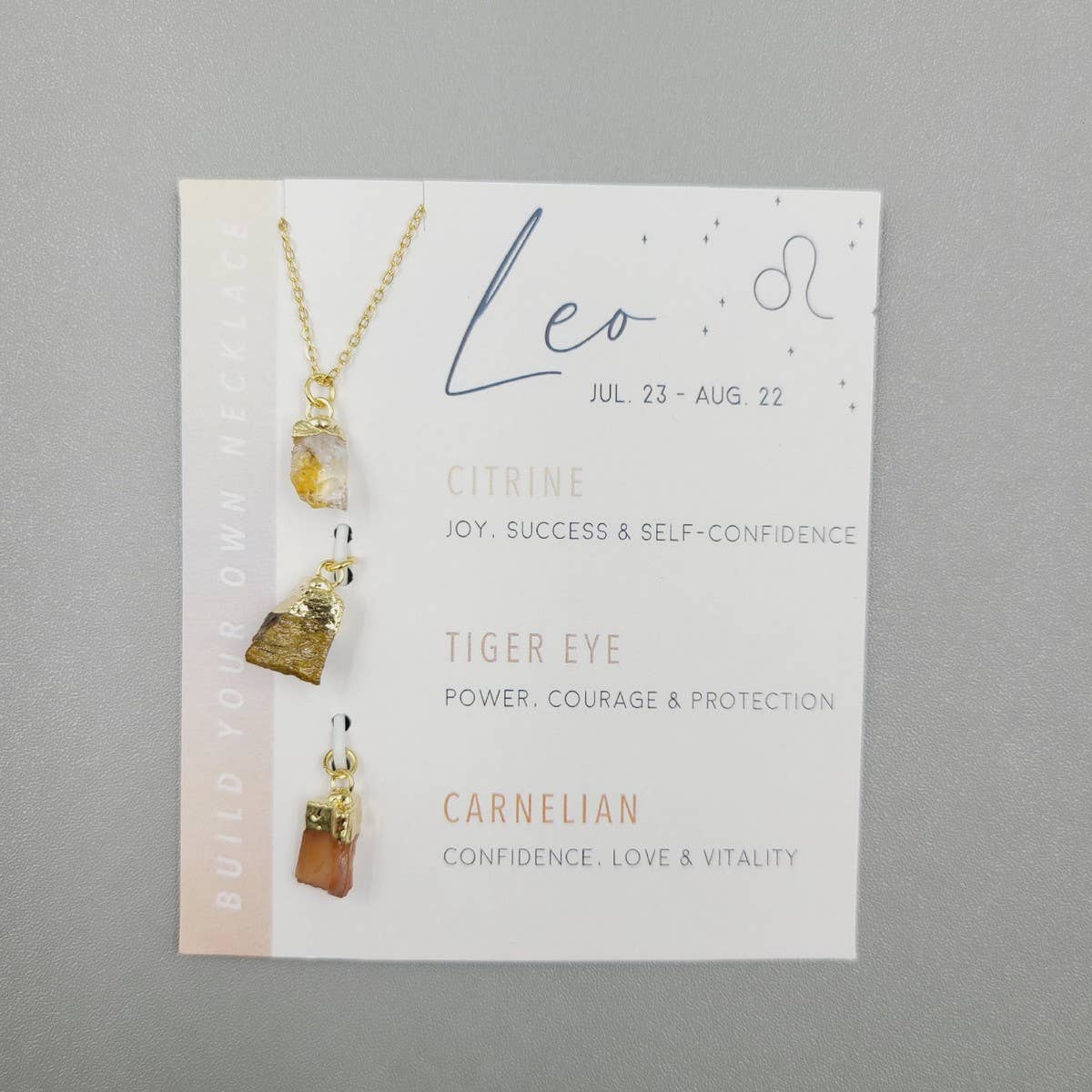 ACCITY - Wholesale Pendant/Charm Necklace - TWELVE CONSTELLATIONS NATURAL STONE NECKLACE_CWAJE10484