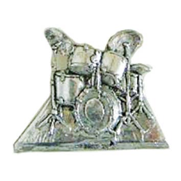 Pewter Pin Badge Trommesæt for engroshandel hos THE MUSIC GIFTS COMPANY