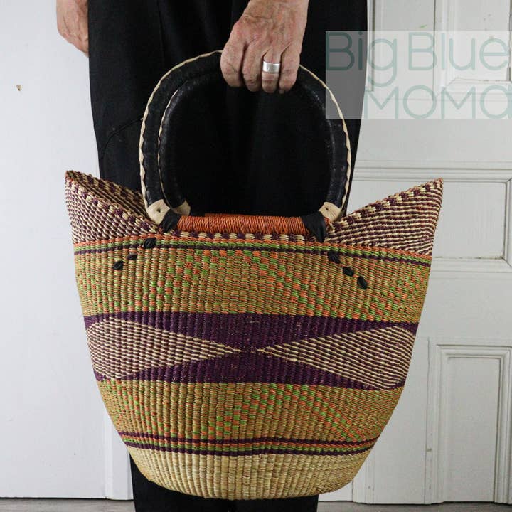 Big Blue Moma - Wholesale Grocery/Shopping Bag - U Shopper Large - Traditional Palette48