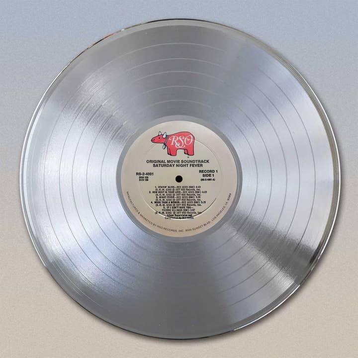 Gold Record Outlet – wholesale Wall Accent – Bee Gees "Saturday Night Fever" LP Record Wall Art1