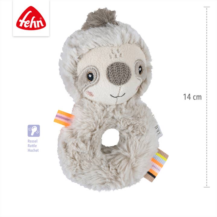 Fehn - Wholesale Handheld Rattle - Baby - Sloth Grasping Ring - Grasping & Motor Skills Toy4