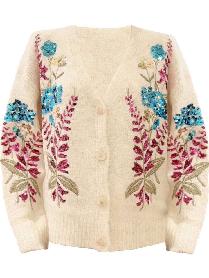 Gilet brodé CYNTHIA pour la vente par Phalaenopsis Paris