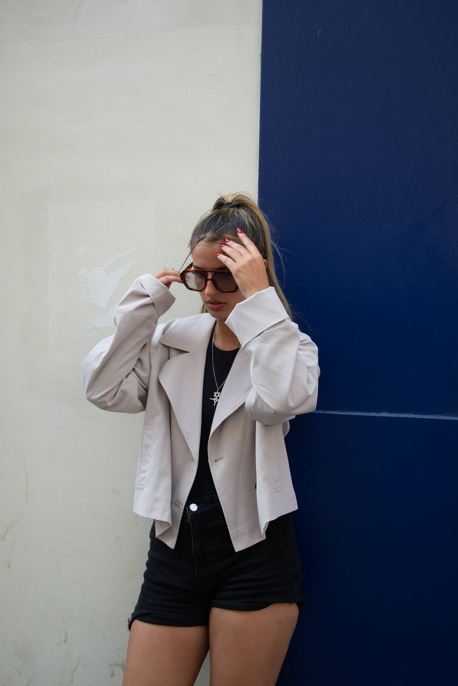 KZELL PARIS - Wholesale Trench Coat - Women's - SHORT TRENCH COAT (8681)5