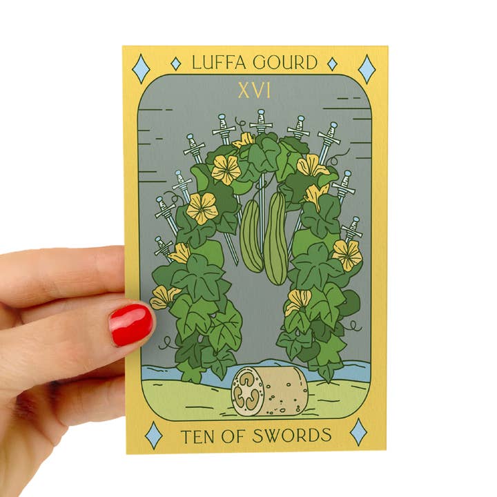 Luffa Gourd Tarot Seed Packet for wholesale by Sow the Magic