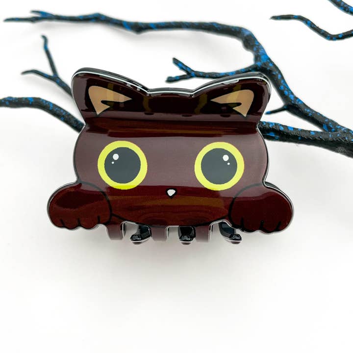 mildstyles - Wholesale Hair Clip - Women's - 😼 Cool Cat Head Acrylic Claw Clip – Cute & Quirky Style2