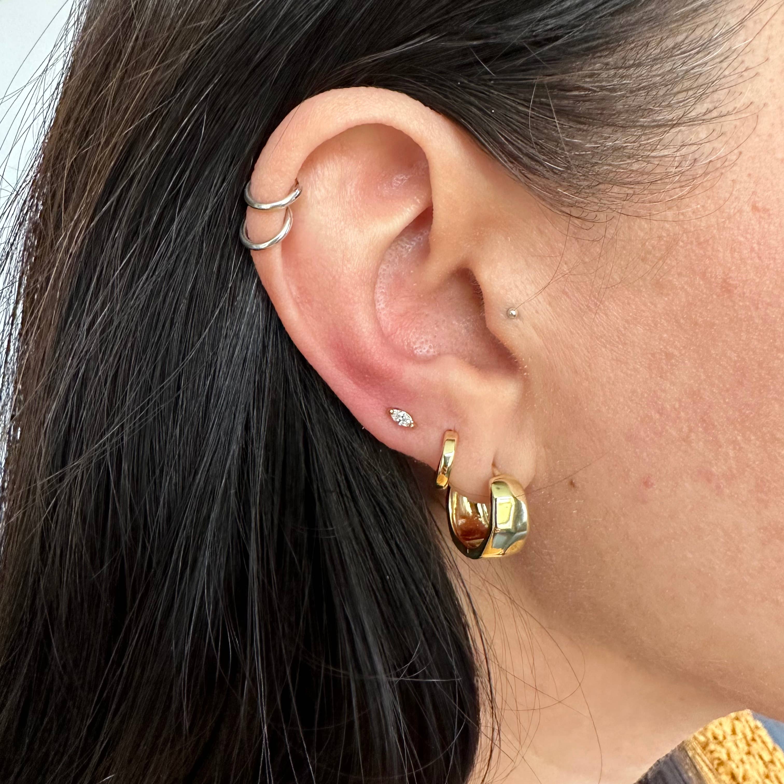 Something Silver – wholesale Stud/post earrings – Mini Shining CZ Marquise Studs1