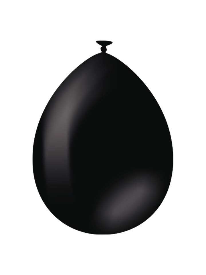 Globos 10 piezas - Negro para venta al por mayor de PD Party
