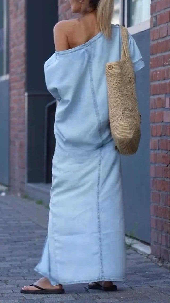 EmberLoom - Vente Ensemble haut et jupe - Femme - Ensemble haut à épaules dénudées et jupe fendue à l'avant1