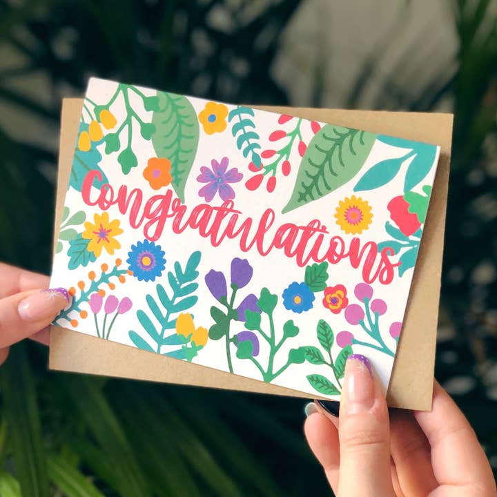 Congratulations Card for wholesale by Xoxo Designs by Ruth