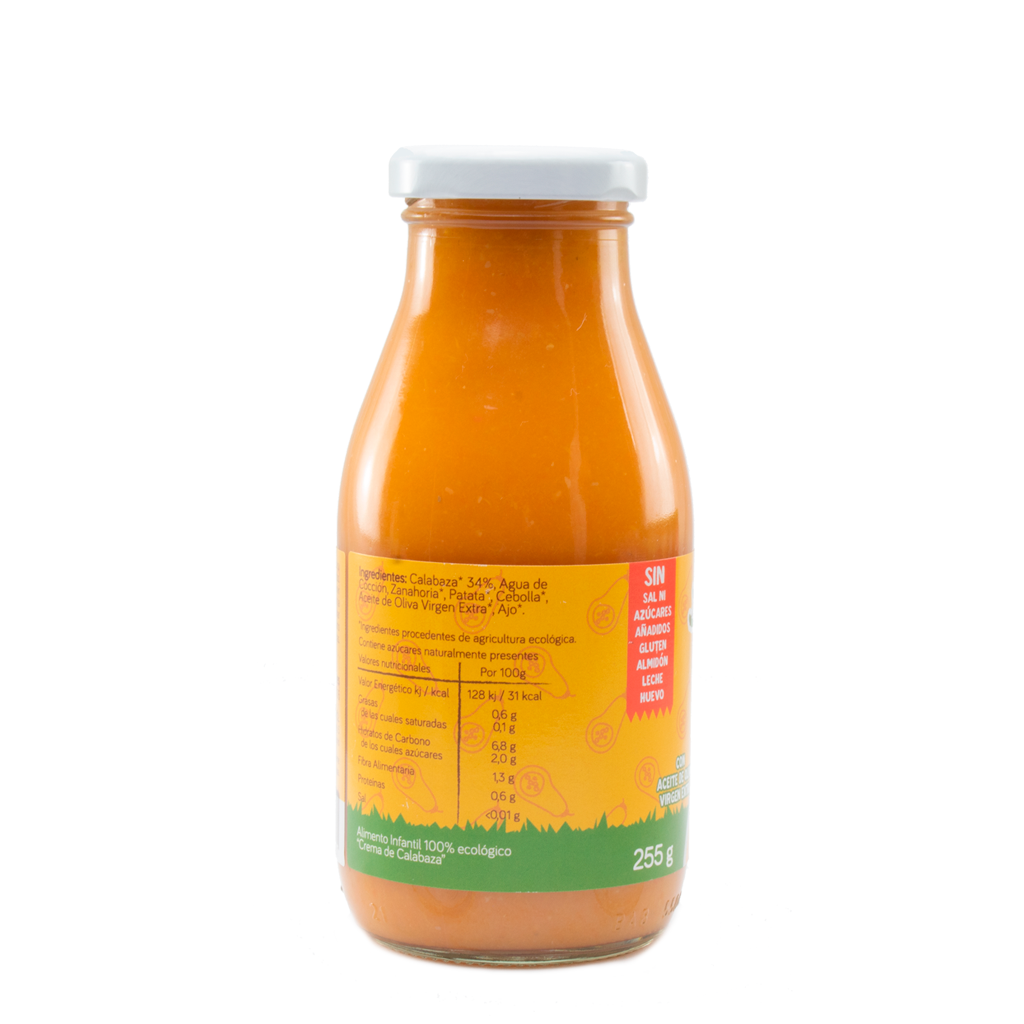 Gourmondo Alimentacion SL – wholesale Babymat – Pumpakräm med kokosmjölk för bebisar från 4 månader3