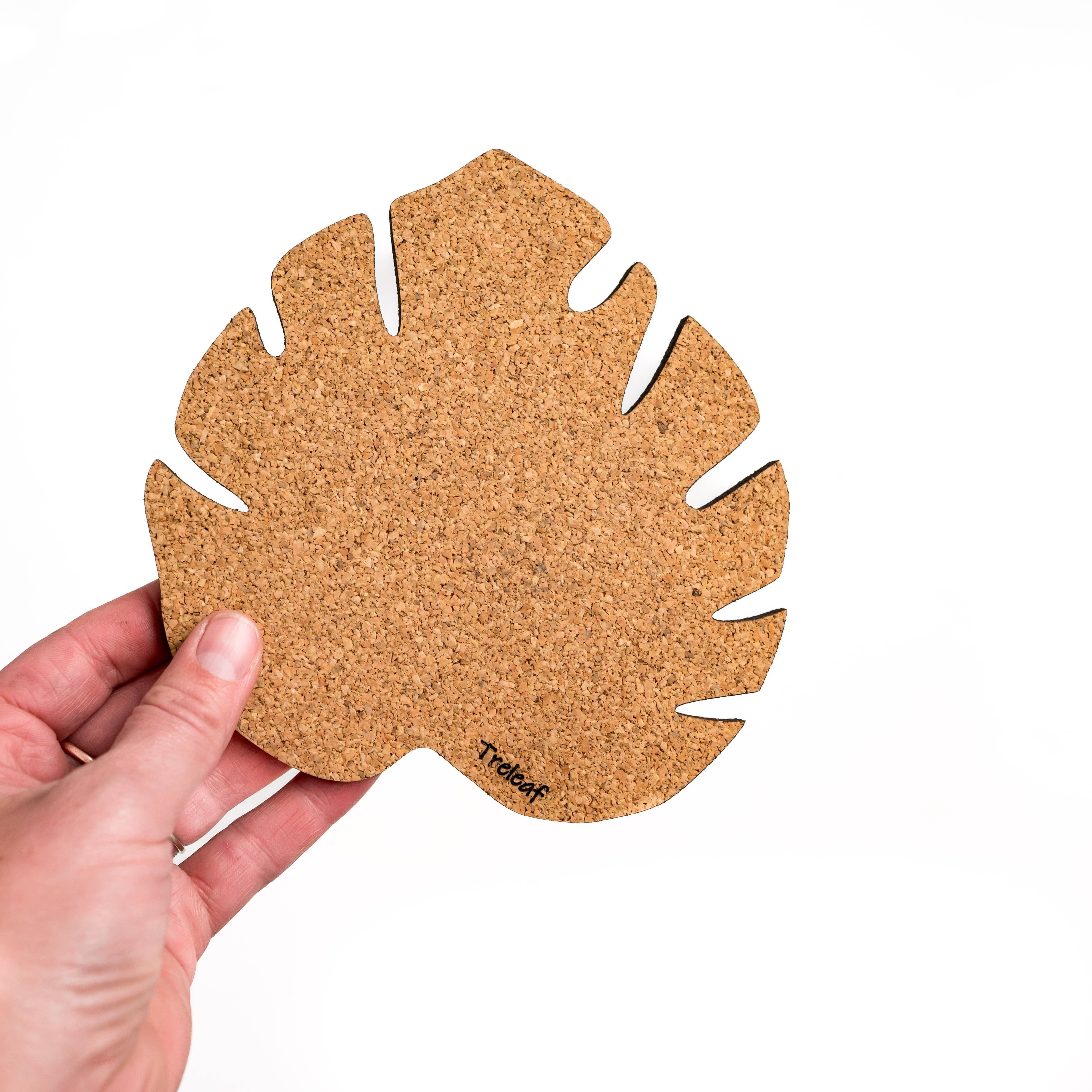 Treleaf - Wholesale Plant pot - Kostr™ - Monstera Leaf-shaped  cork plant pot coaster1