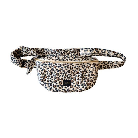 Love Explorers - Wholesale Belt Bag - Women's - Banana bag - beige leopard