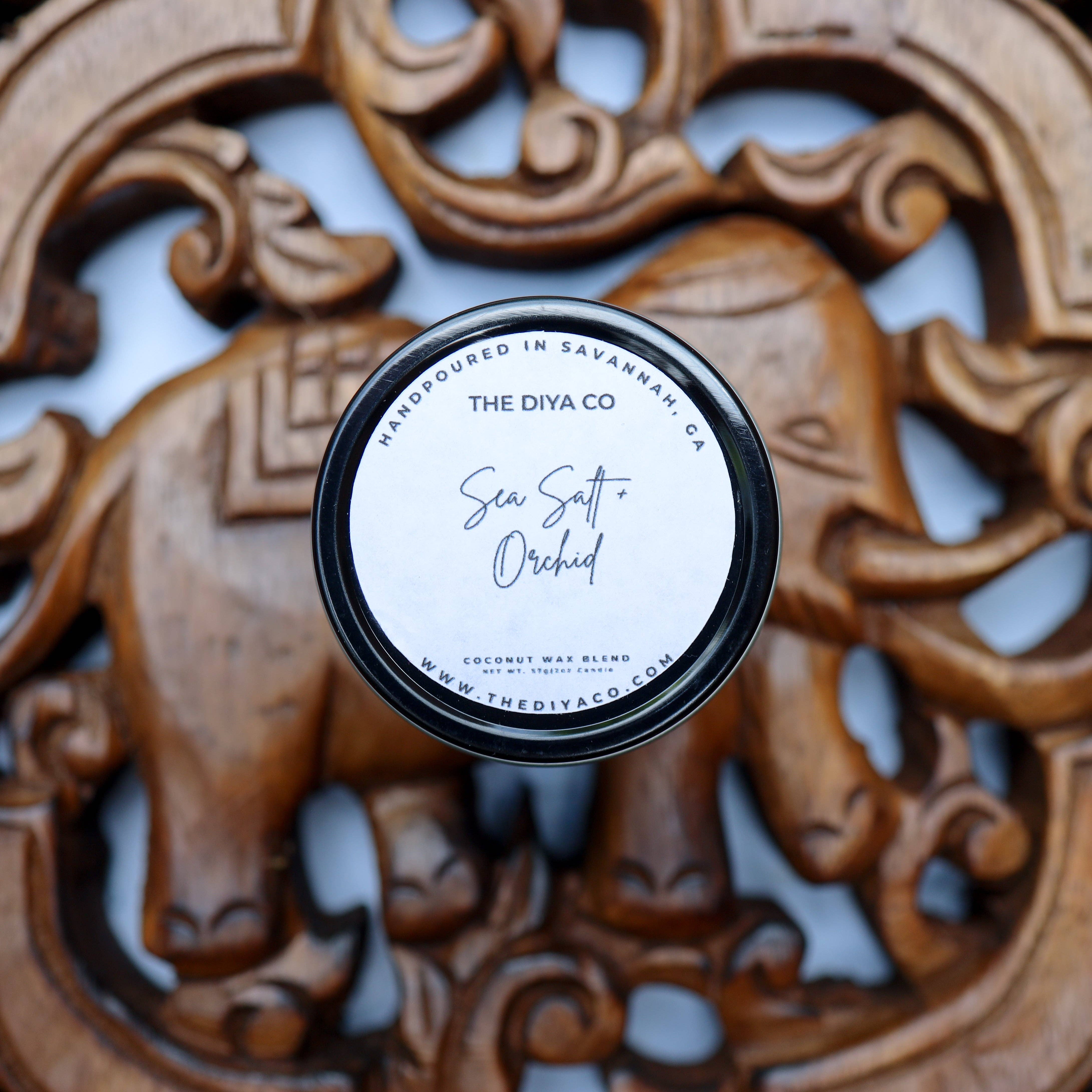 The Diya Co - Wholesale Travel Candles - Mini Tin 2oz Candle |Best Selling Scents |Coconut Soy Wax1