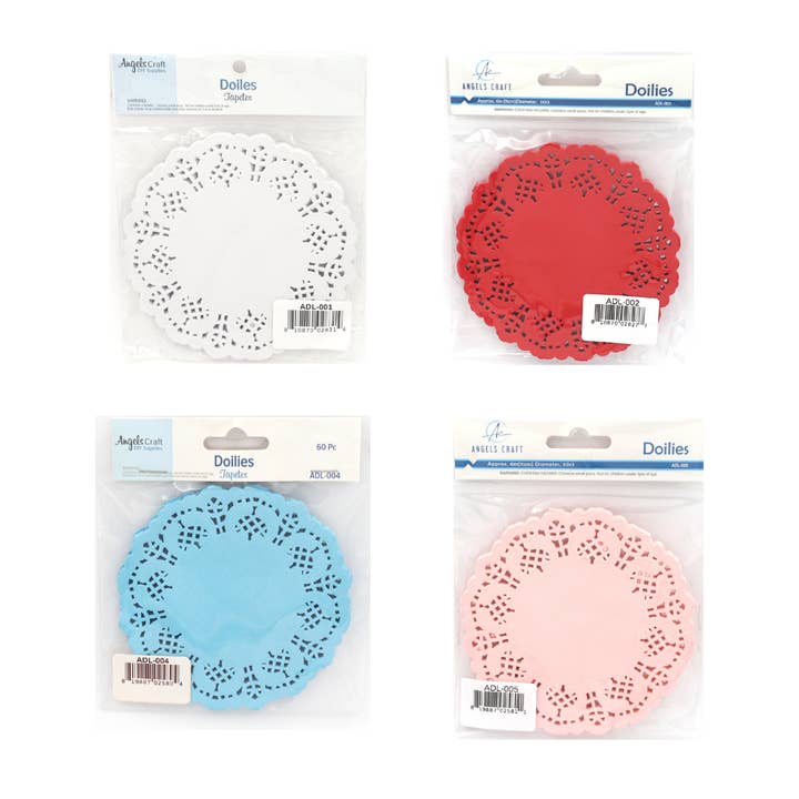 Angels Craft - Wholesale Doily - Paper Doilies 60-ct (4 colors available)