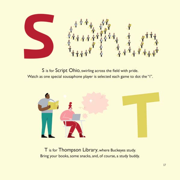 Collegiate ABCs - Wholesale Preschool Book (3-5) - Ohio State University A to Z Children’s Book | Buckeyes Gift5