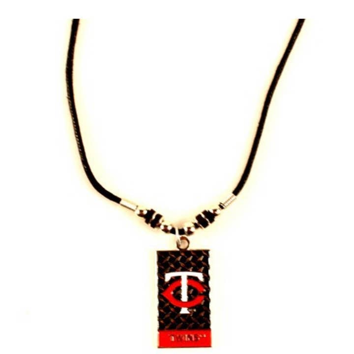 Diamond Plate Styles Necklaces- Minnesota Twins for wholesale by St. Louis Wholesale LLC