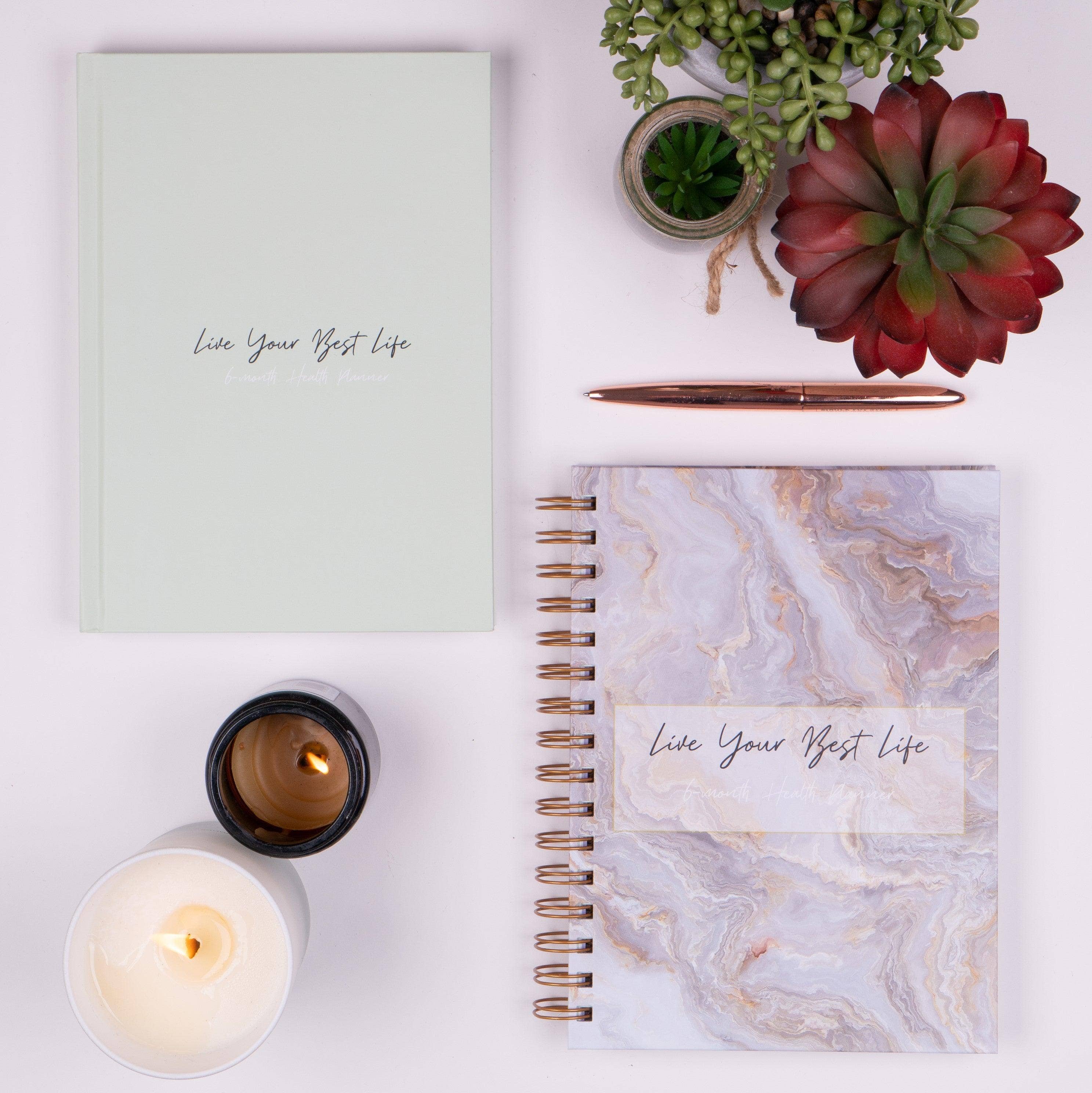 GirlGottaChange - Wholesale Planner - 'Live Your Best Life' 6-Month Undated Health & Fitness Planner1