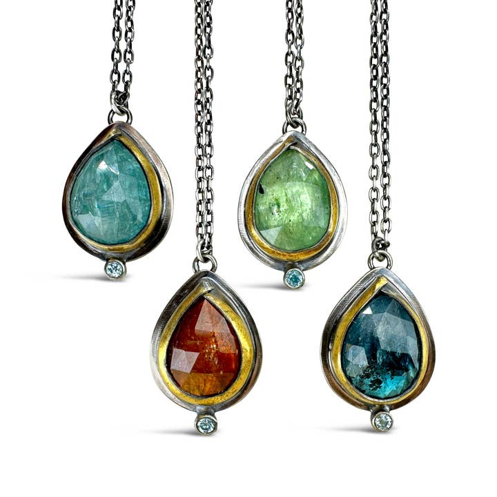Austin Titus Studio - Wholesale Pendant/Charm Necklace - Teardrop Rim Necklaces3