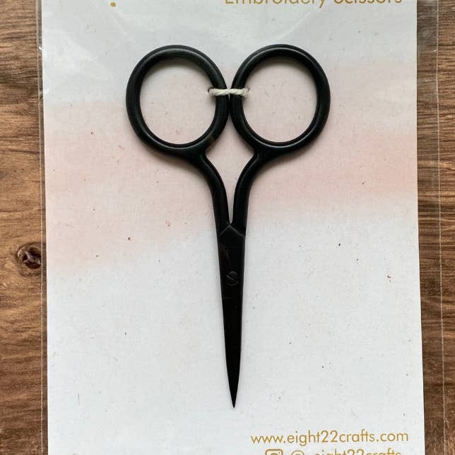 Black Embroidery Scissors, Small Modern Scissors for wholesale by Eight22Crafts