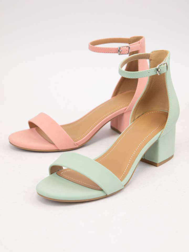 CCOCCI - Wholesale Low heels – Women′s - WEEKEND OPEN TOE ANKLE STRAP LOW BLOCK HEEL SANDAL13