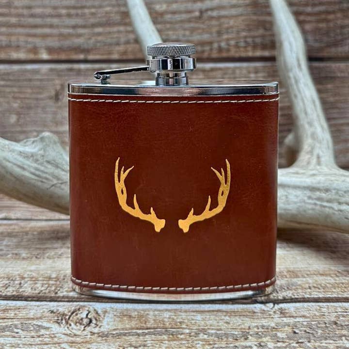 Antler Rings - Wholesale Flask - Antler Flask