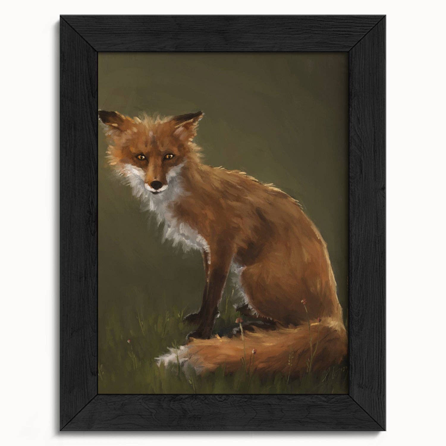 The Ugly Cat Studio - Wholesale Art Print - Forest Fox Oil Painting rt Print6