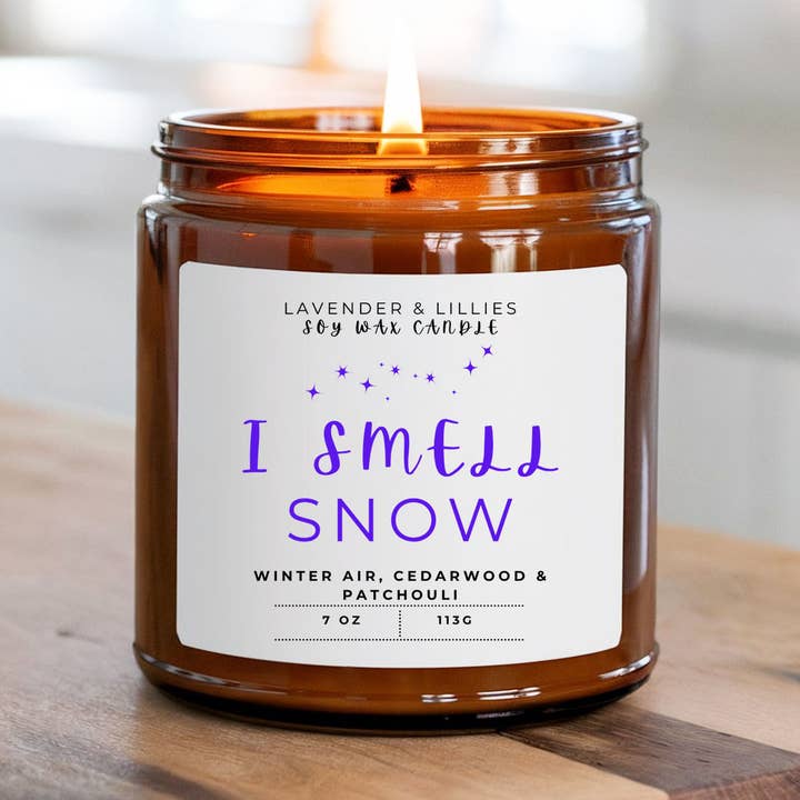 Huelo a Nieve - Vela de Soja de 7oz para venta al por mayor de Lavender & Lillies