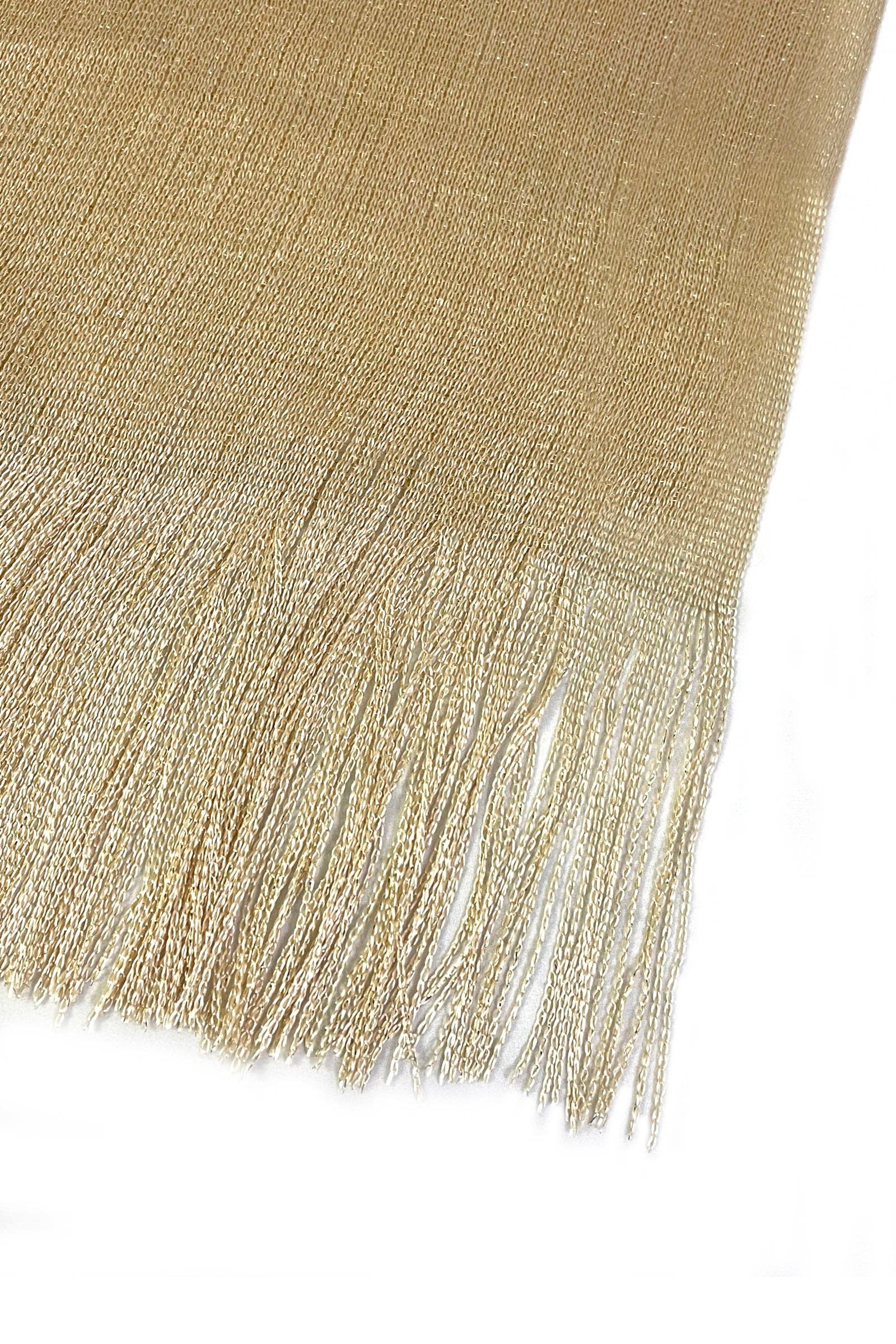 Fashion Scarf World – wholesale Swim cover-up – Women’s – Metallic Thread Tassel Edge Kimono / Coverup3