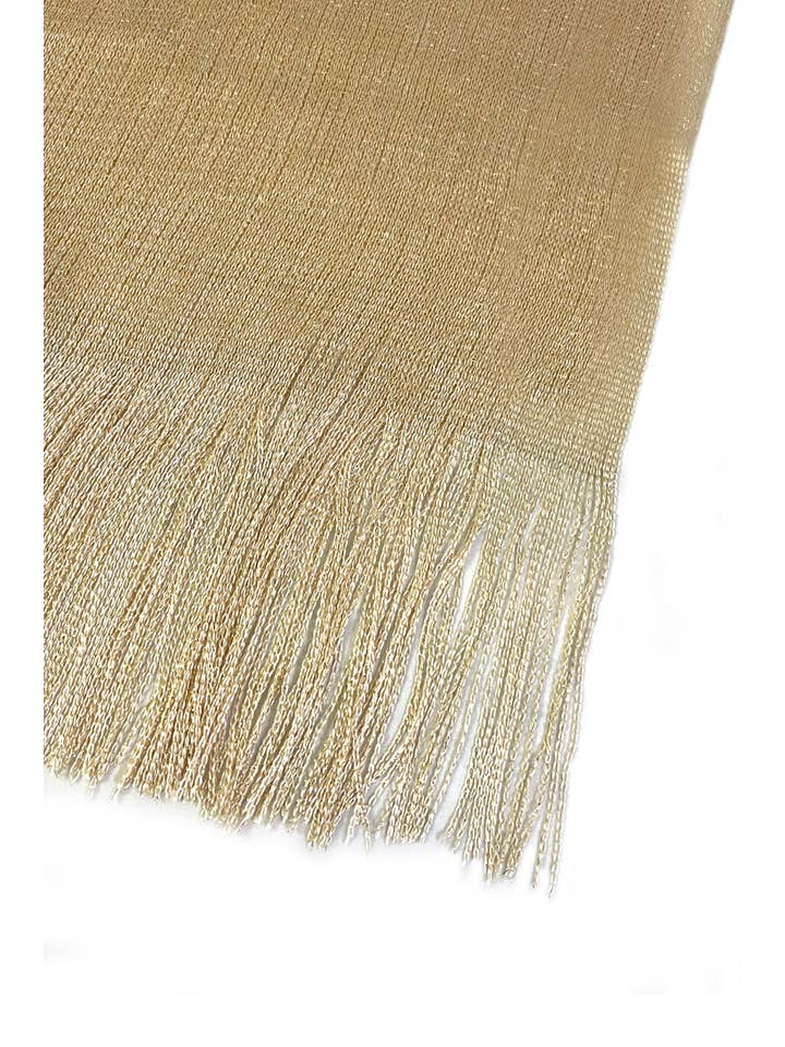 Fashion Scarf World - Wholesale Swim Cover Up - Women's - Metallic Thread Tassel Edge Kimono / Coverup3