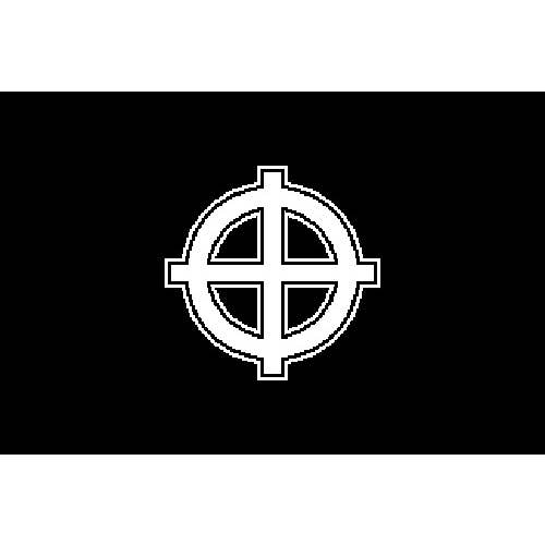 Celtic Cross Svart 5'x3' för wholesale av Worldwide Flags Ltd
