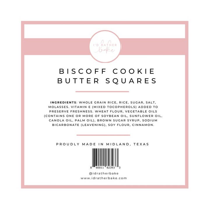 I’d Rather Bake - Wholesale Biscuit - Biscoff Cookie Butter Squares2