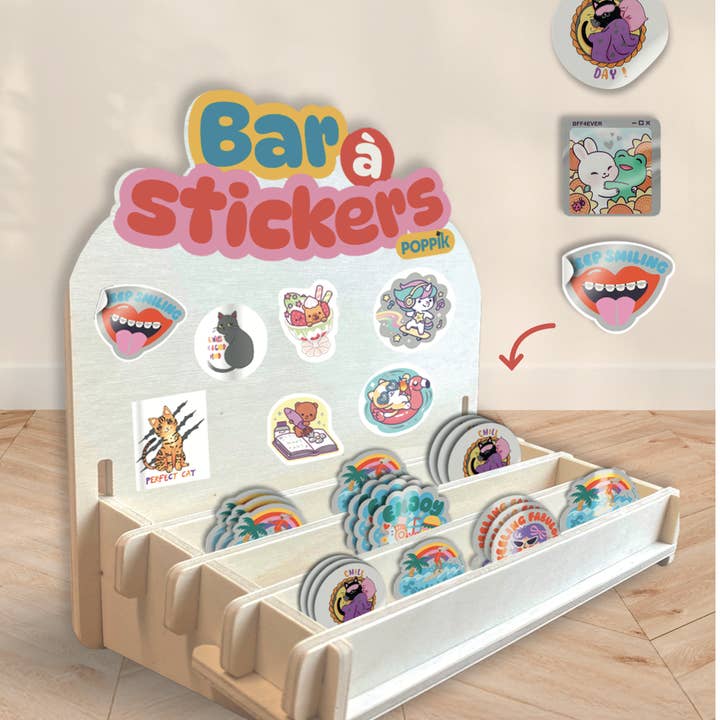 BAR A STICKERS pour la vente par POPPIK