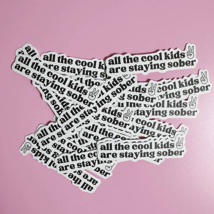 As Told By Ellie - Wholesale Sticker - Sobriety Sticker Sober Gifts Recovery Decal Alcohol Free