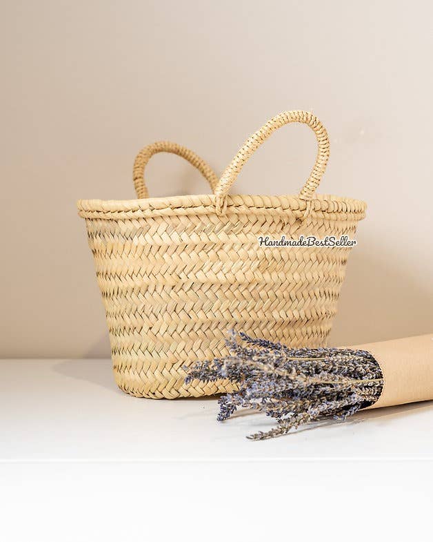 HandmadeBestSeller – Großhandel Strandtaschen – Handgefertigte französische und marokkanische Strohtaschen als Einkaufskorb2