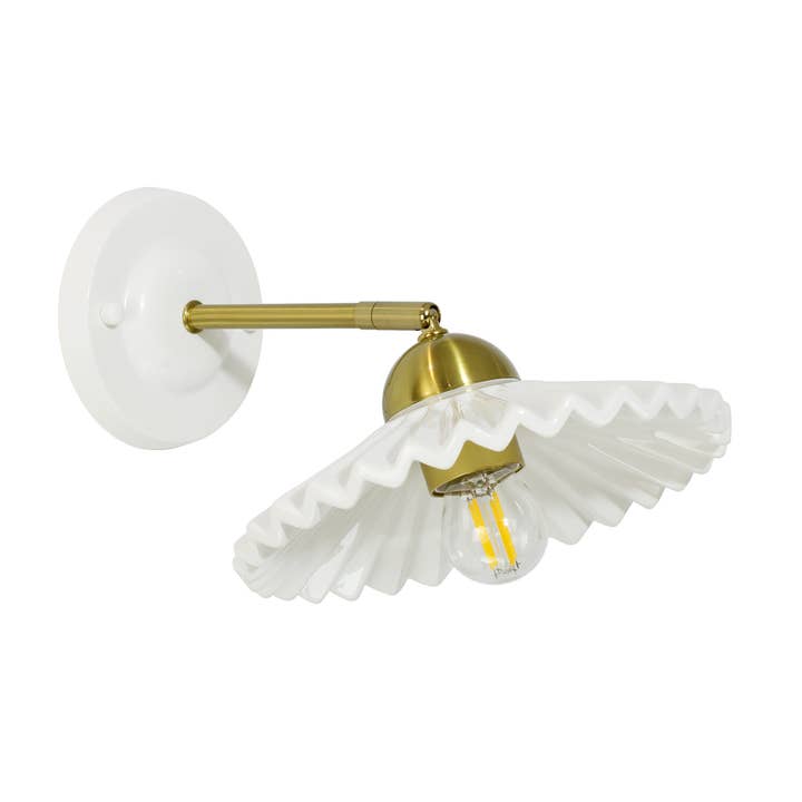 Aplique de pared de cerámica blanca Babouchka para venta al por mayor de C-Création