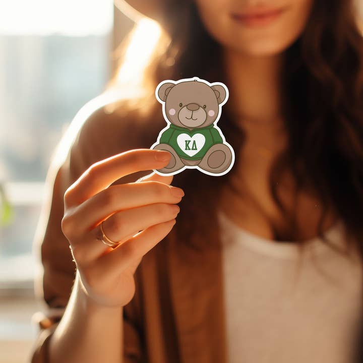 Aspen and Lark - Wholesale Sticker - Kappa Delta Sticker - Teddy Bear
