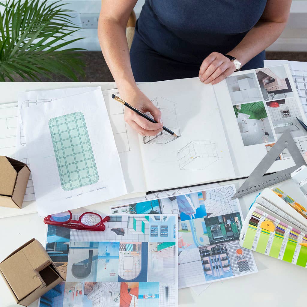 Block Design – wholesale Pen & pencil holder – Tile Desk Tidy5