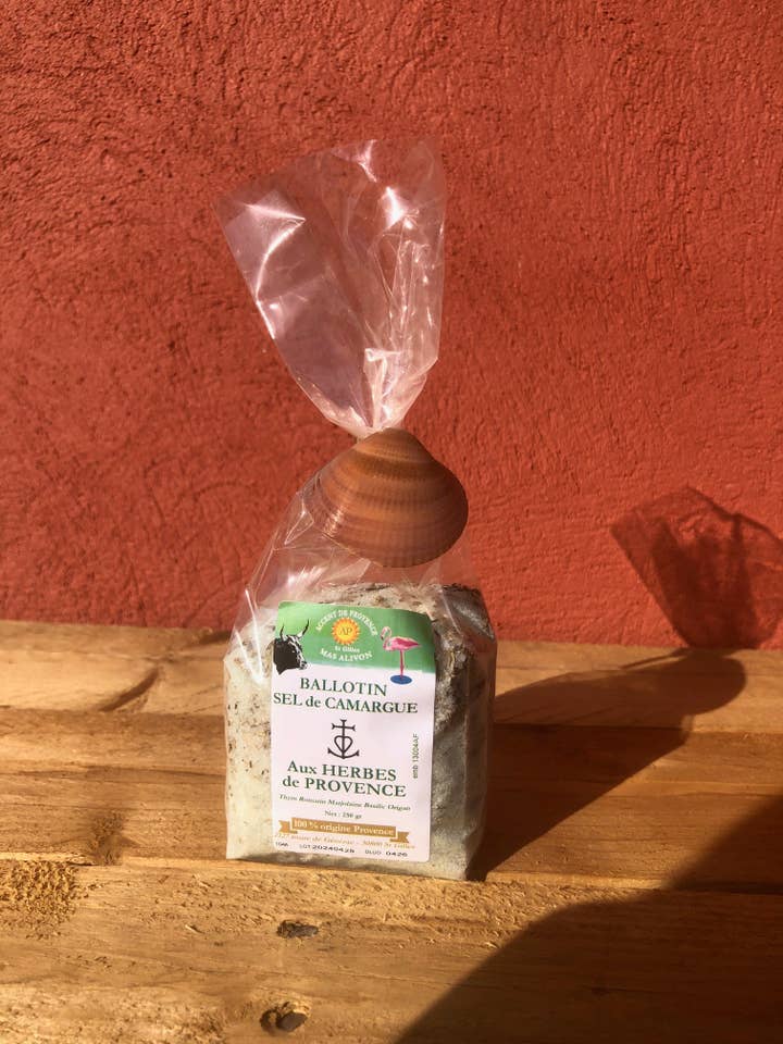 250G FINT SALTBALLOTIN MED URTER AF PROVENCE 250G MED SKAL for engroshandel hos ACCENT DE PROVENCE