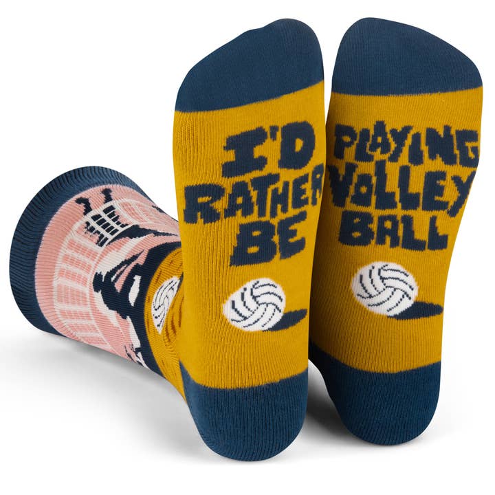 Lavley - Wholesale Socks - Unisex - I'd Rather Be Playing Volleyball Socks