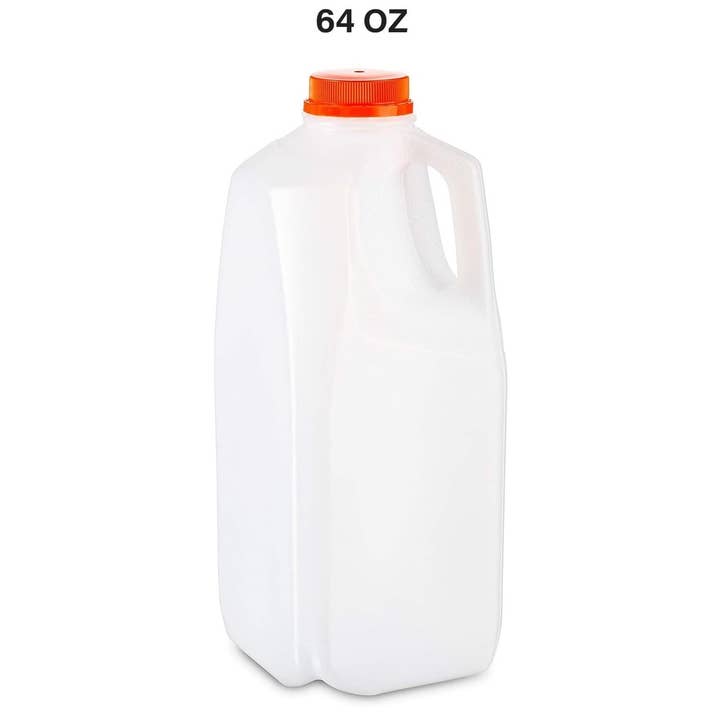 MT Products - Wholesale Water Bottle - MT Products 64 oz. HDPE Plastic Juice/Milk Bottles6