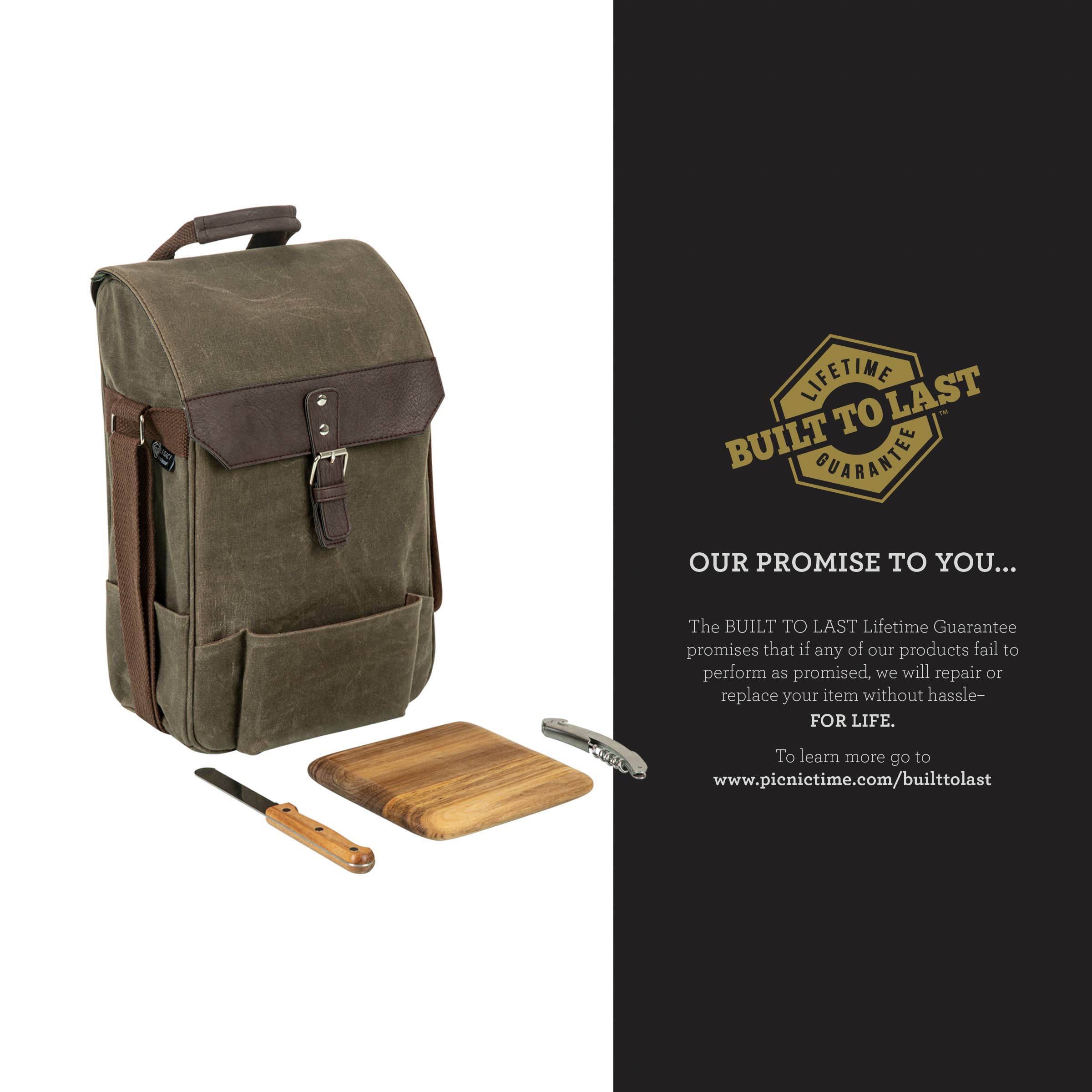 Picnic Time Family of Brands - Wholesale Cooler/Cooler Bag - 2 Bottle Insulated Wine & Cheese Cooler w/ Cheese Kit22