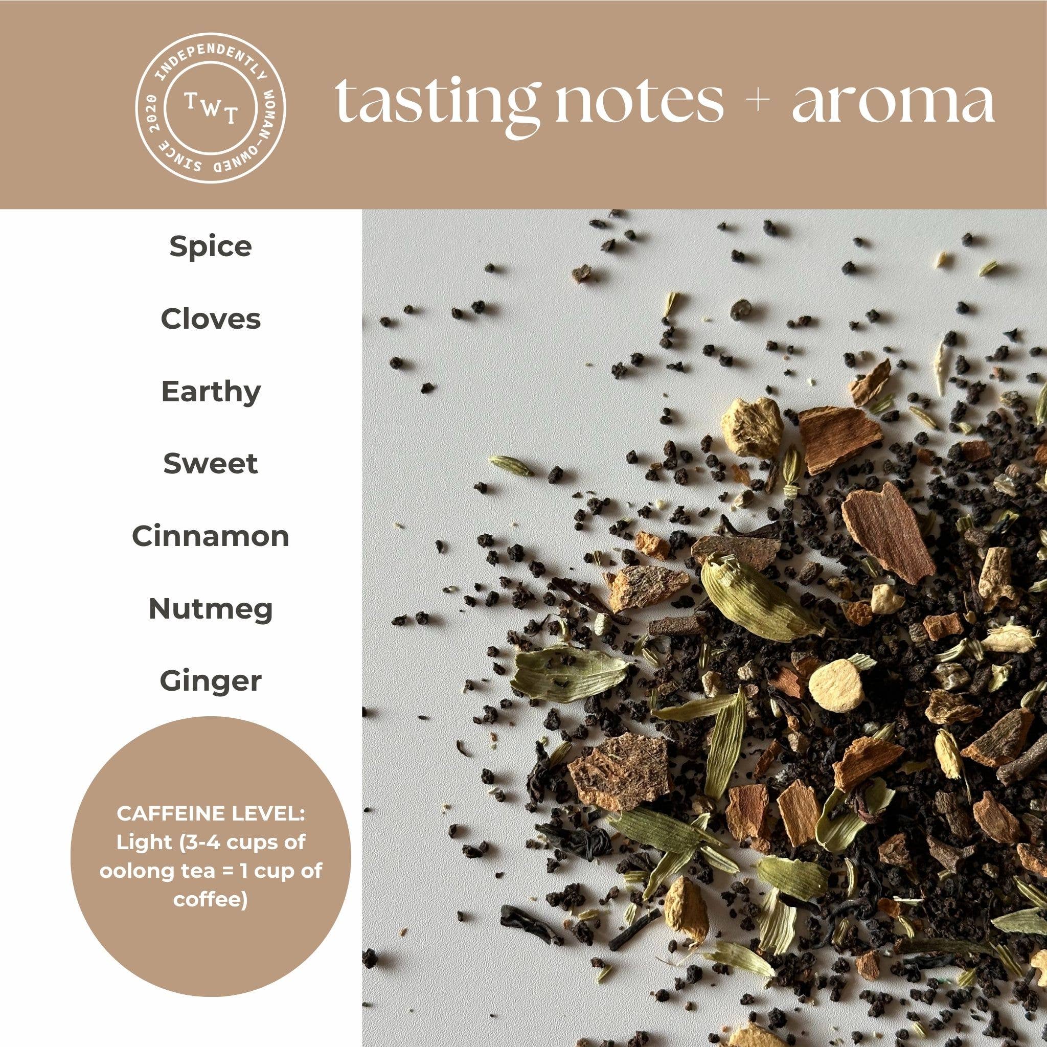 Tea with Tae - Wholesale Tea Bags - Bombay Masala Chai Black Tea Mini Tea Tube Gift (5 tea bags)5