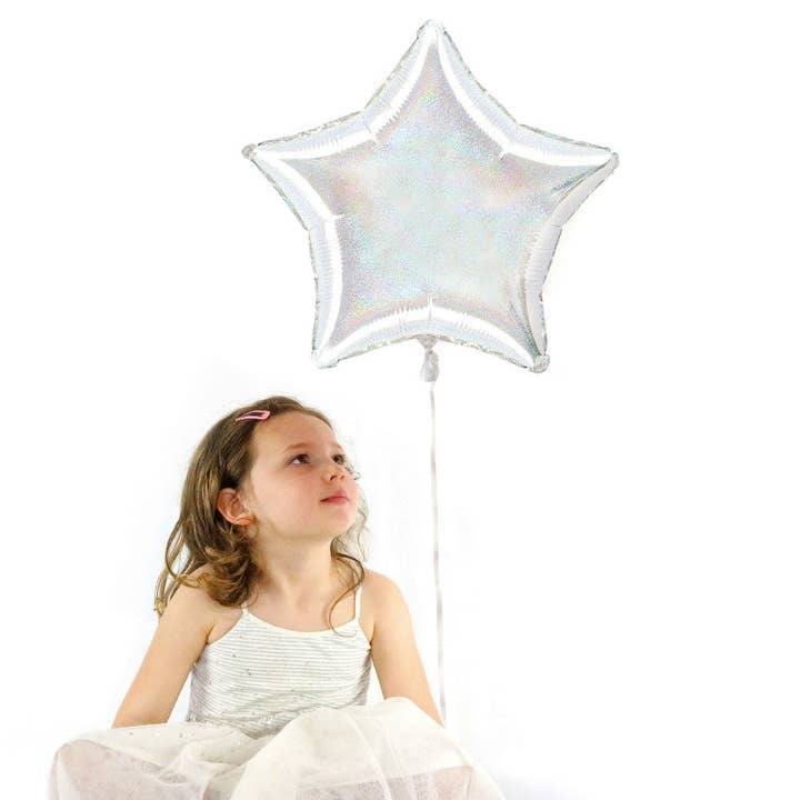 Illume Partyware - Wholesale Balloon - Holographic 19"Foil Star Balloon1