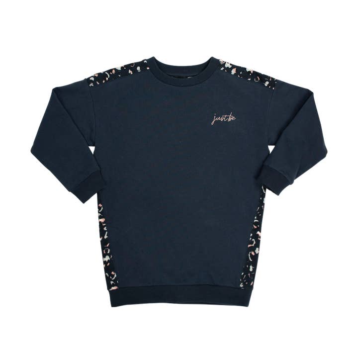 Sweater dress print leo for wholesale by Just be kids