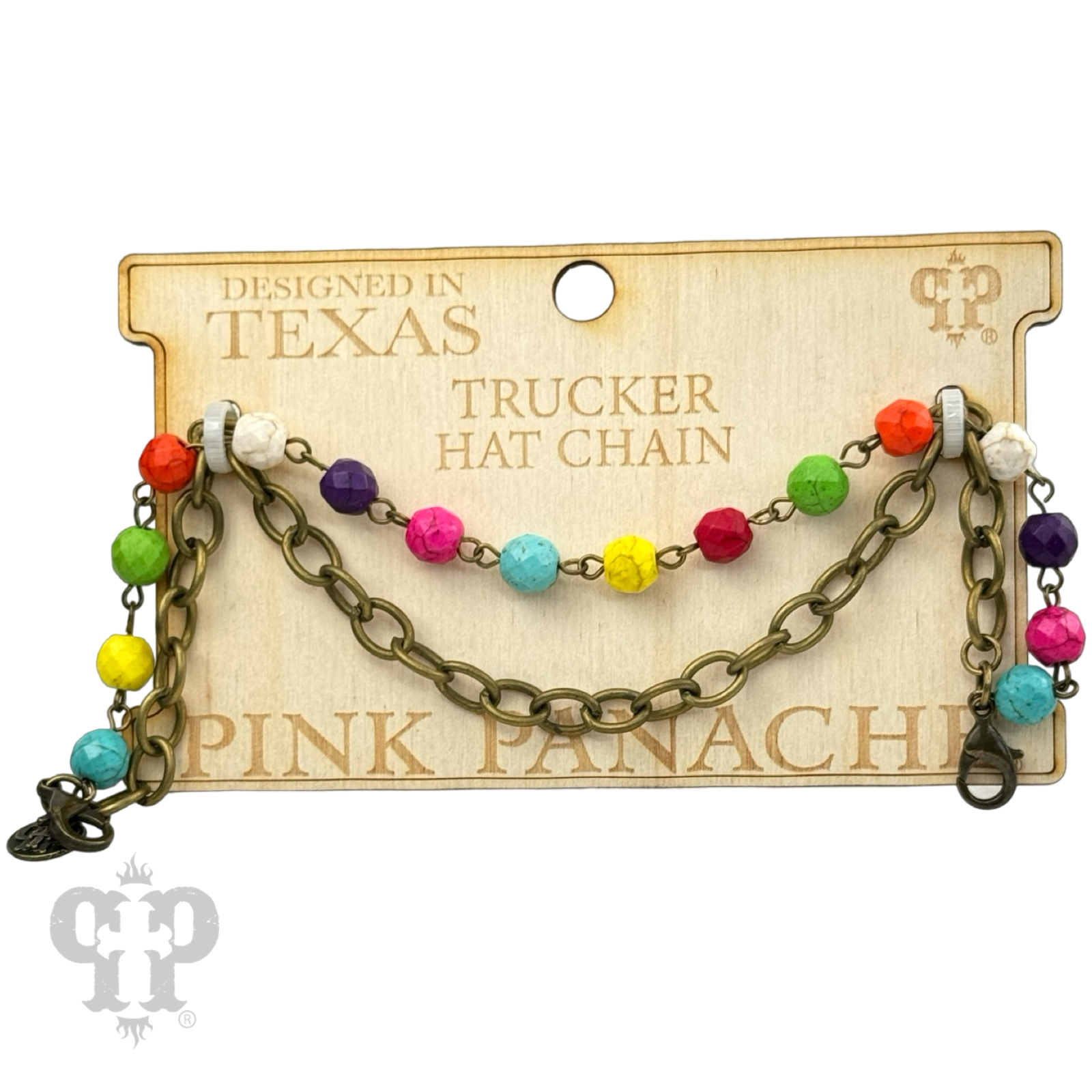 Pink Panache Brands - Wholesale Hat Accessory - Women's - Trucker hat double chain decoration6