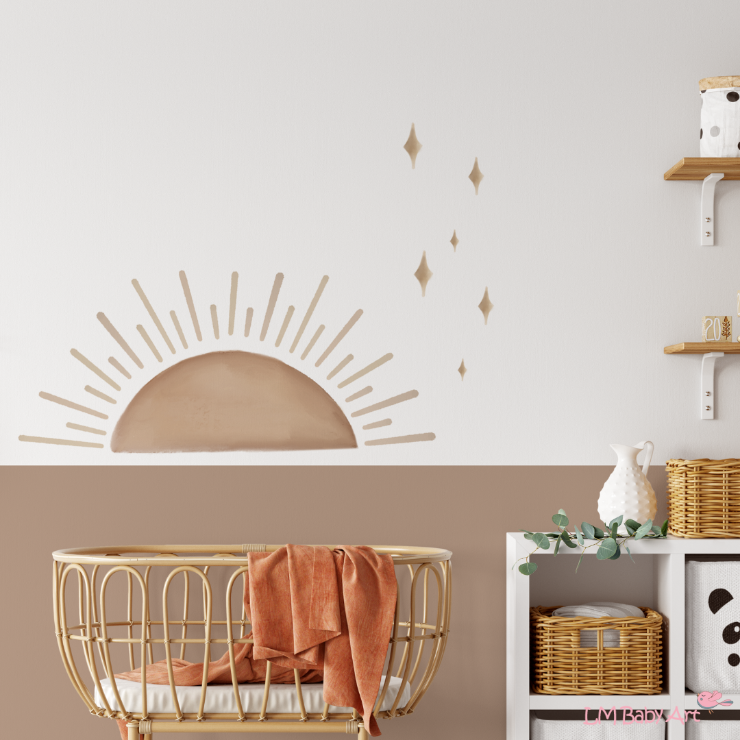 lm baby art - Venta al por mayor Decoración de pared - Niños y bebés - Adhesivos murales estrellas - Colección Sunny Bloom1